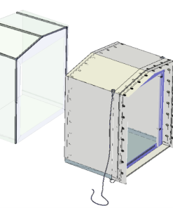 Modulo di Ingresso Corridoio Unione Frontale per Tenda Pneumatica