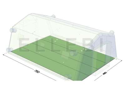 Kit tappeti antipolvere per tenda pneumatica 4 archi