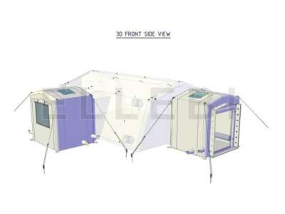 Modulo gonfiabile addizionale per tenda pneumatica