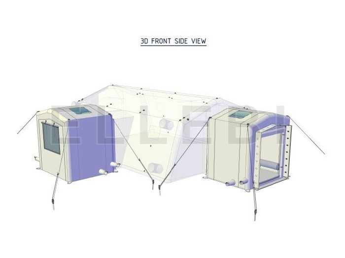 modulo-gonfiabile-addizionale Modulo gonfiabile addizionale per tenda pneumatica